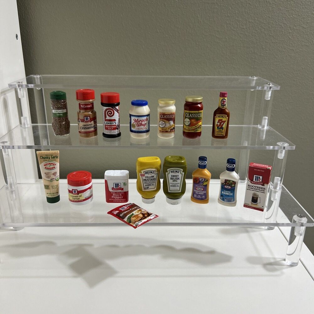 Zuru Mini Brands Lot of 16 Mixed Condiments & Spices Toys Miniatures
